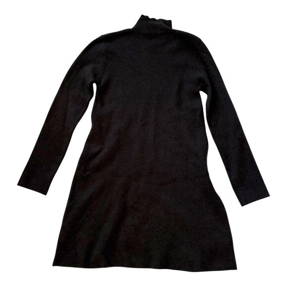 Zara Dark Gray Short Sweater Dress - Long Sleeve, Turtleneck - Medium - Like New - Picture 4 of 11